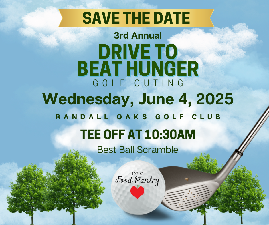 Save the Date for the 3rd annual Drive to Beat Hunger Golf Outing