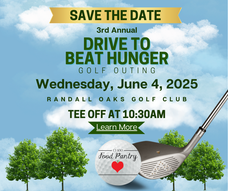 Click to learn more about the 3rd annual Drive to Beat Hunger golf outing